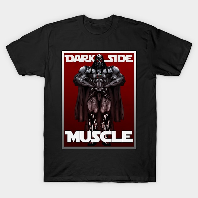 Dark side muscle-clean T-Shirt by Actualsuperhero